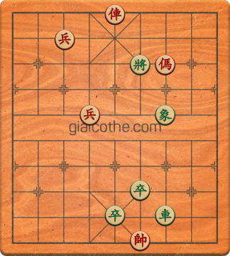 Bàn cờ tướng bài tập Cờ Tướng Haga thế Dễ ván 102 - Độ khó Dễ