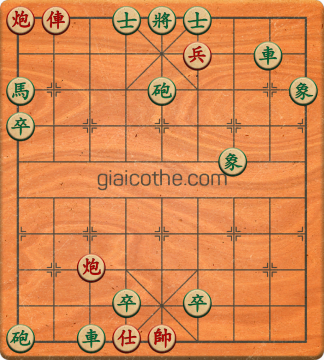 Bàn cờ tướng bài tập Cờ Tướng Haga thế Dễ ván 109 - Độ khó Dễ