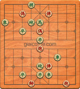 Bàn cờ tướng bài tập Cờ Tướng Haga thế Dễ ván 111 - Độ khó Trung Bình