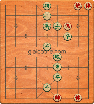 Bàn cờ tướng bài tập Cờ Tướng Haga thế Dễ ván 113 - Độ khó Dễ