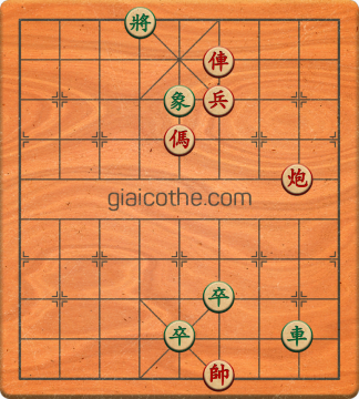 Bàn cờ tướng bài tập Cờ Tướng Haga thế Dễ ván 119 - Độ khó Dễ