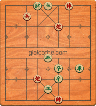 Bàn cờ tướng bài tập Cờ Tướng Haga thế Dễ ván 124 - Độ khó Dễ