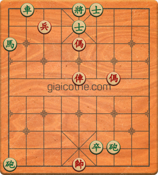 Bàn cờ tướng bài tập Cờ Tướng Haga thế Dễ ván 126 - Độ khó Trung Bình