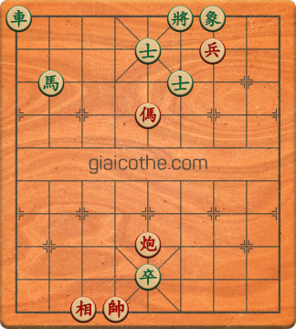 Bàn cờ tướng bài tập Cờ Tướng Haga thế Dễ ván 134 - Độ khó Dễ