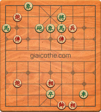 Bàn cờ tướng bài tập Cờ Tướng Haga thế Dễ ván 140 - Độ khó Trung Bình