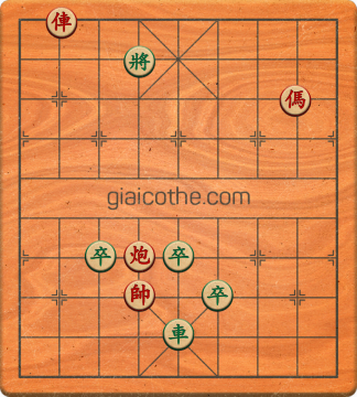 Bàn cờ tướng bài tập Cờ Tướng Haga thế Dễ ván 142 - Độ khó Dễ