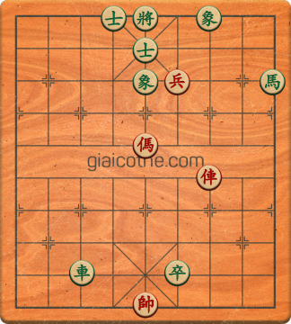 Bàn cờ tướng bài tập Cờ Tướng Haga thế Dễ ván 146 - Độ khó Trung Bình