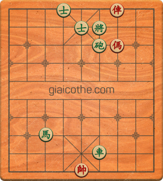 Bàn cờ tướng bài tập Cờ Tướng Haga thế Dễ ván 15 - Độ khó Dễ