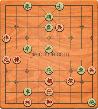 Bàn cờ tướng bài tập Cờ Tướng Haga thế Dễ ván 153 - Độ khó Trung Bình