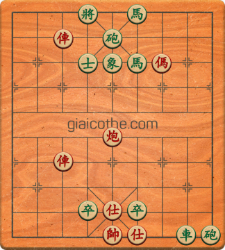 Bàn cờ tướng bài tập Cờ Tướng Haga thế Dễ ván 16 - Độ khó Dễ