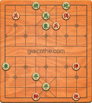 Bàn cờ tướng bài tập Cờ Tướng Haga thế Dễ ván 162 - Độ khó Dễ