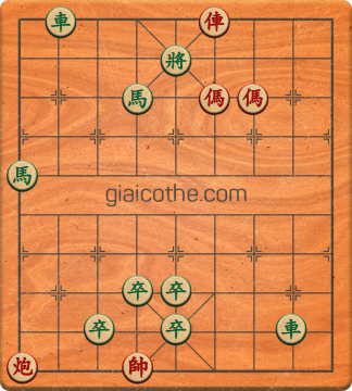 Bàn cờ tướng bài tập Cờ Tướng Haga thế Dễ ván 163 - Độ khó Trung Bình