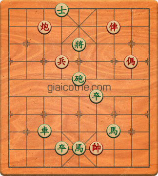 Bàn cờ tướng bài tập Cờ Tướng Haga thế Dễ ván 164 - Độ khó Trung Bình