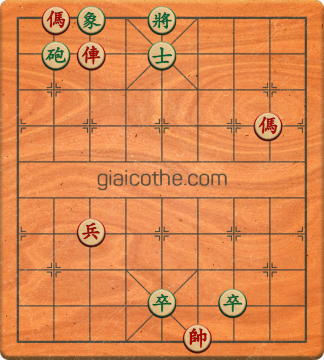 Bàn cờ tướng bài tập Cờ Tướng Haga thế Dễ ván 166 - Độ khó Trung Bình