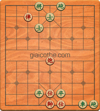 Bàn cờ tướng bài tập Cờ Tướng Haga thế Dễ ván 17 - Độ khó Dễ