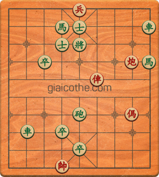 Bàn cờ tướng bài tập Cờ Tướng Haga thế Dễ ván 172 - Độ khó Trung Bình