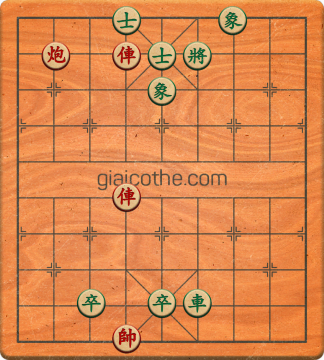 Bàn cờ tướng bài tập Cờ Tướng Haga thế Dễ ván 173 - Độ khó Dễ