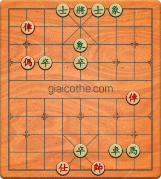 Bàn cờ tướng bài tập Cờ Tướng Haga thế Dễ ván 176 - Độ khó Trung Bình