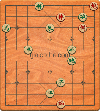 Bàn cờ tướng bài tập Cờ Tướng Haga thế Dễ ván 177 - Độ khó Trung Bình