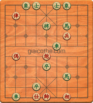 Bàn cờ tướng bài tập Cờ Tướng Haga thế Dễ ván 18 - Độ khó Dễ