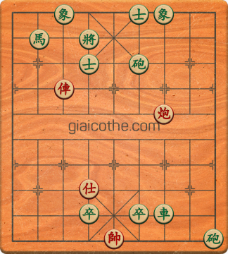 Bàn cờ tướng bài tập Cờ Tướng Haga thế Dễ ván 181 - Độ khó Dễ