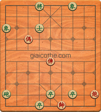 Bàn cờ tướng bài tập Cờ Tướng Haga thế Dễ ván 183 - Độ khó Dễ