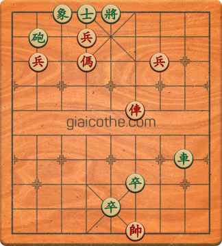 Bàn cờ tướng bài tập Cờ Tướng Haga thế Dễ ván 187 - Độ khó Dễ