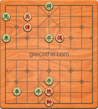 Bàn cờ tướng bài tập Cờ Tướng Haga thế Dễ ván 189 - Độ khó Dễ