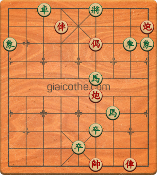 Bàn cờ tướng bài tập Cờ Tướng Haga thế Dễ ván 190 - Độ khó Dễ