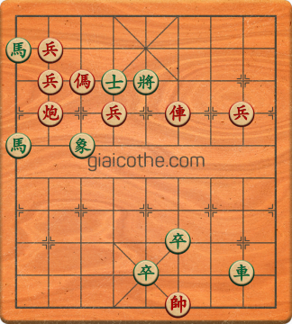 Bàn cờ tướng bài tập Cờ Tướng Haga thế Dễ ván 192 - Độ khó Dễ