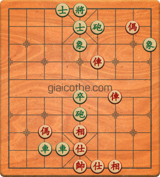 Bàn cờ tướng bài tập Cờ Tướng Haga thế Dễ ván 200 - Độ khó Dễ