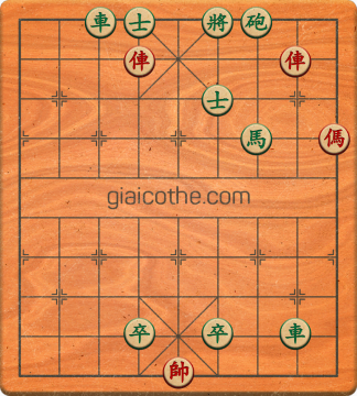 Bàn cờ tướng bài tập Cờ Tướng Haga thế Dễ ván 206 - Độ khó Dễ