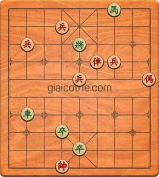 Bàn cờ tướng bài tập Cờ Tướng Haga thế Dễ ván 212 - Độ khó Trung Bình