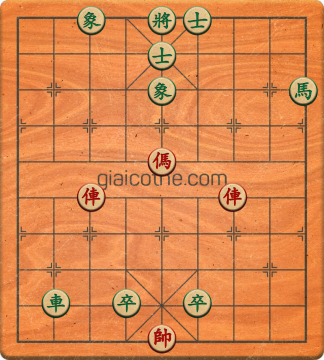 Bàn cờ tướng bài tập Cờ Tướng Haga thế Dễ ván 214 - Độ khó Dễ