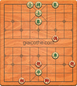 Bàn cờ tướng bài tập Cờ Tướng Haga thế Dễ ván 219 - Độ khó Dễ