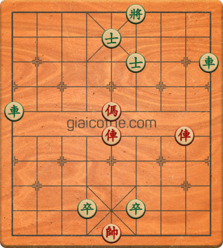 Bàn cờ tướng bài tập Cờ Tướng Haga thế Dễ ván 22 - Độ khó Dễ