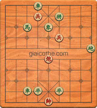 Bàn cờ tướng bài tập Cờ Tướng Haga thế Dễ ván 222 - Độ khó Dễ