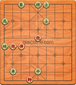 Bàn cờ tướng bài tập Cờ Tướng Haga thế Dễ ván 23 - Độ khó Dễ