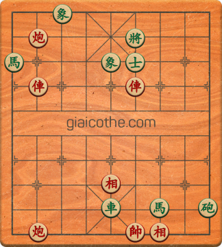 Bàn cờ tướng bài tập Cờ Tướng Haga thế Dễ ván 231 - Độ khó Trung Bình