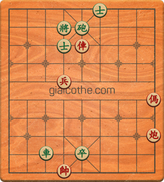 Bàn cờ tướng bài tập Cờ Tướng Haga thế Dễ ván 233 - Độ khó Trung Bình