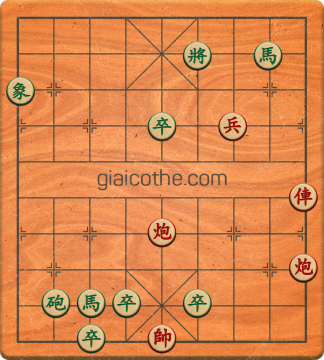 Bàn cờ tướng bài tập Cờ Tướng Haga thế Dễ ván 237 - Độ khó Dễ