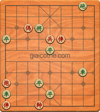 Bàn cờ tướng bài tập Cờ Tướng Haga thế Dễ ván 238 - Độ khó Dễ