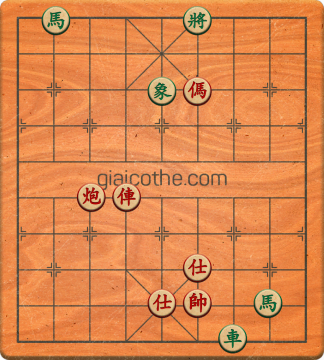 Bàn cờ tướng bài tập Cờ Tướng Haga thế Dễ ván 241 - Độ khó Trung Bình