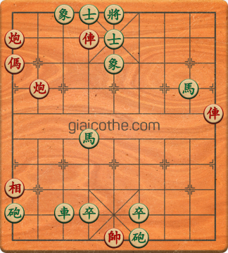 Bàn cờ tướng bài tập Cờ Tướng Haga thế Dễ ván 243 - Độ khó Dễ