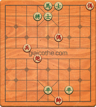 Bàn cờ tướng bài tập Cờ Tướng Haga thế Dễ ván 246 - Độ khó Dễ