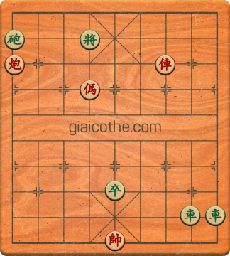 Bàn cờ tướng bài tập Cờ Tướng Haga thế Dễ ván 250 - Độ khó Dễ