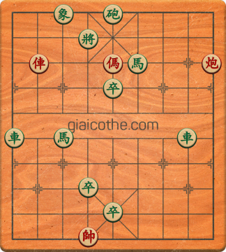 Bàn cờ tướng bài tập Cờ Tướng Haga thế Dễ ván 251 - Độ khó Dễ