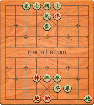 Bàn cờ tướng bài tập Cờ Tướng Haga thế Dễ ván 259 - Độ khó Dễ