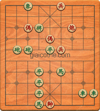 Bàn cờ tướng bài tập Cờ Tướng Haga thế Dễ ván 260 - Độ khó Dễ