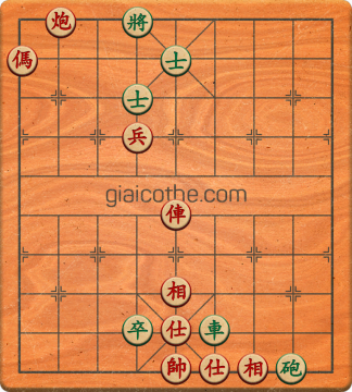 Bàn cờ tướng bài tập Cờ Tướng Haga thế Dễ ván 261 - Độ khó Trung Bình